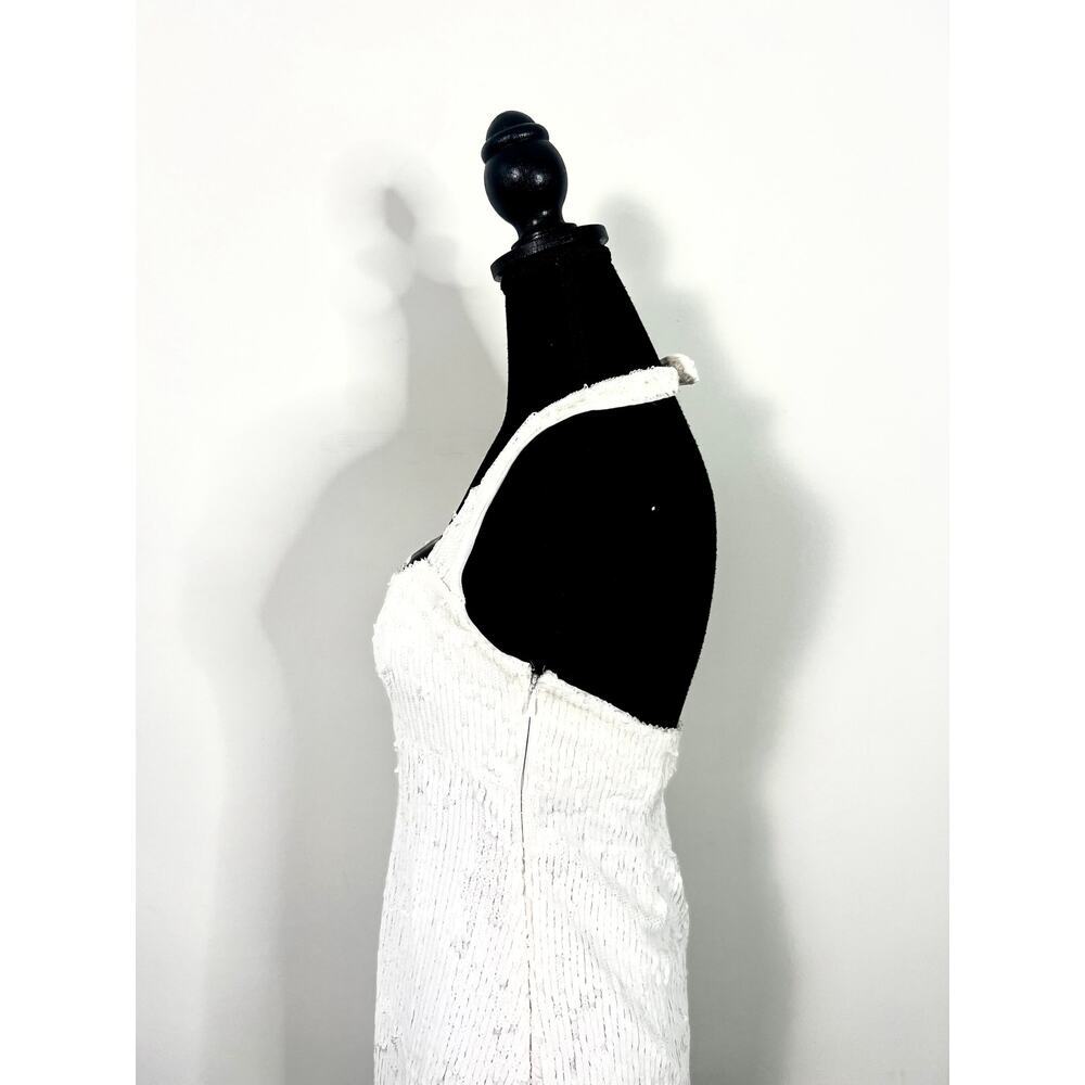 Show Me Your Mumu Samba Mini White Liquid Sequin Dress Medium - Picture 7 of 7